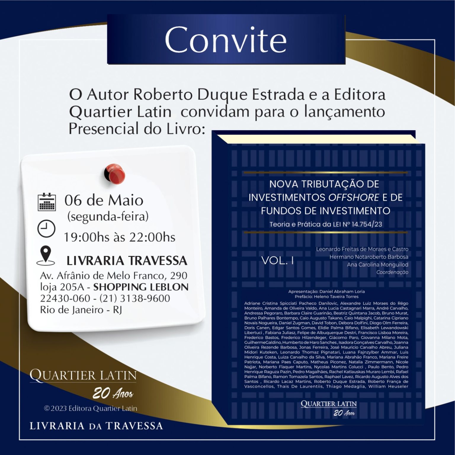 Jonas Ferreira e Roberto Duque Estrada - livro